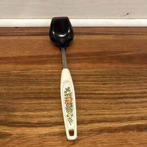 Vintage Ekco USA Nylon Serving Spoon Black Bowl Spice of Life Handle 12"